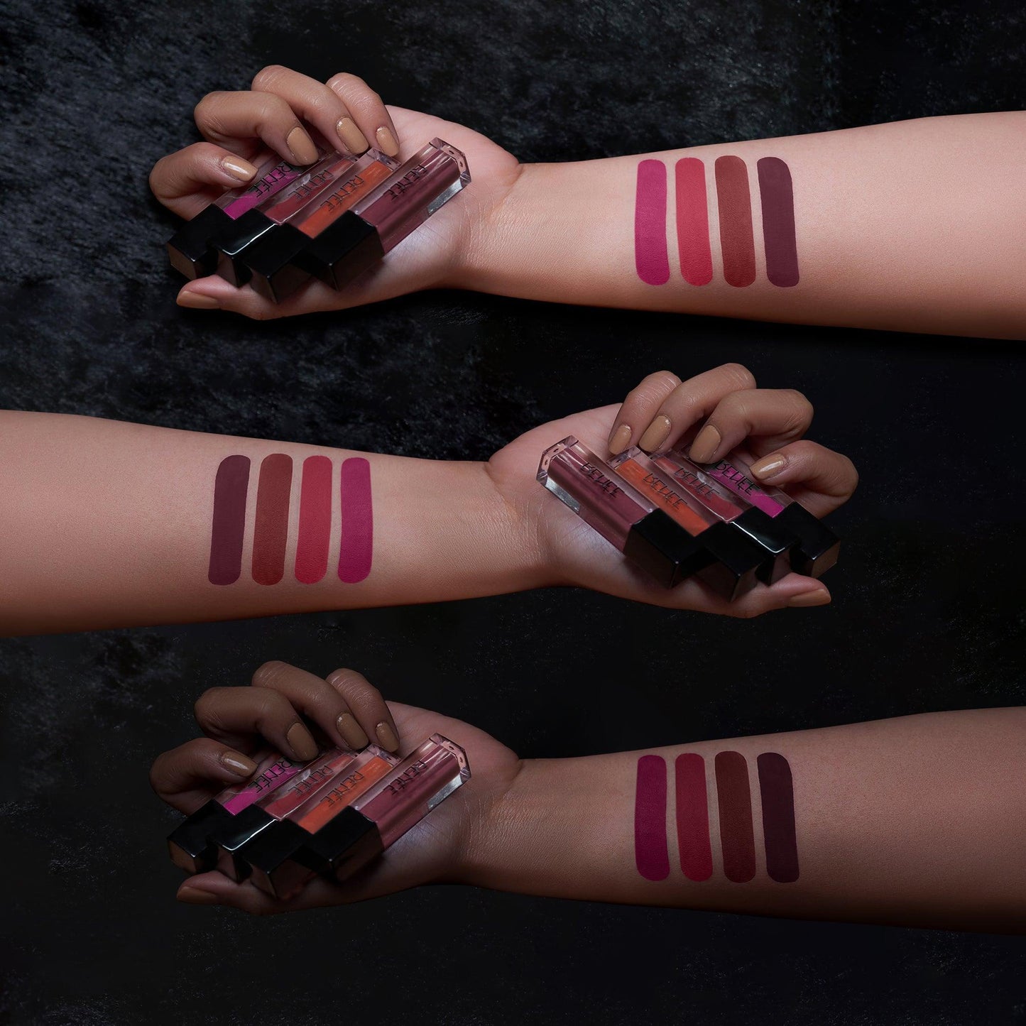 RENEE Stay With Me Minis Matte Liquid Lipsticks Combo of 4, 2ml each - Renee Cosmetics