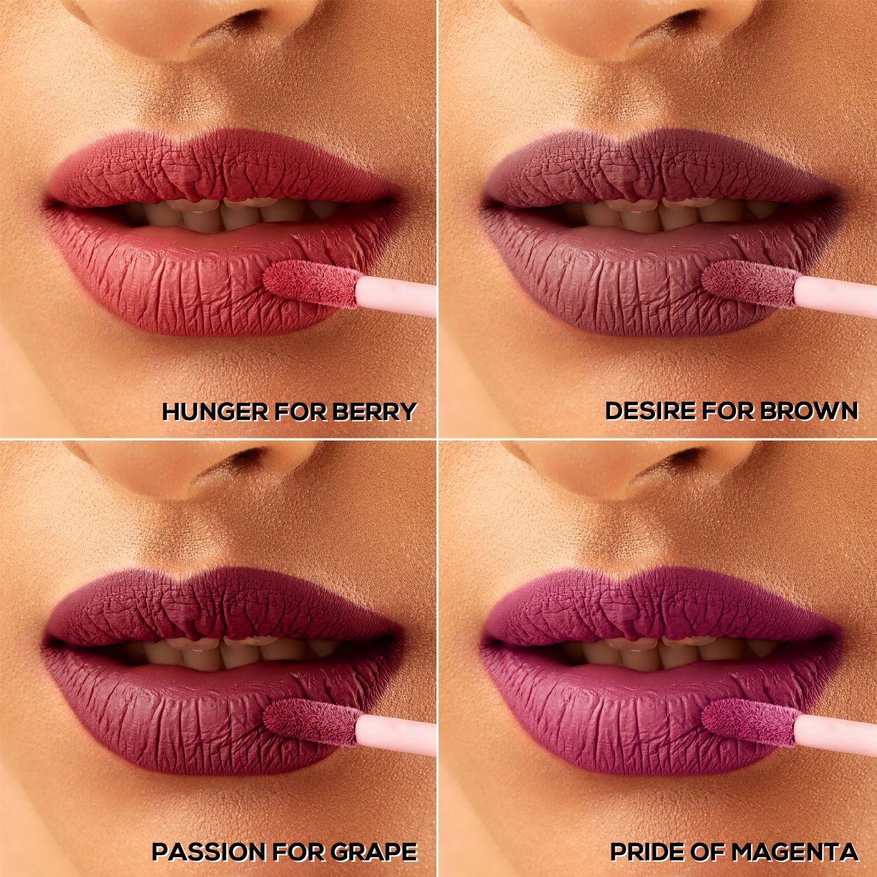 RENEE Stay With Me Minis Matte Liquid Lipsticks Combo of 4, 2ml each - Renee Cosmetics