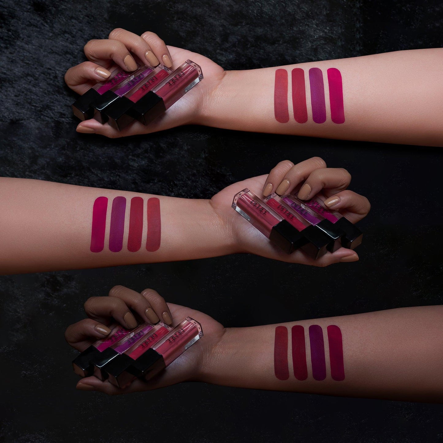 RENEE Stay With Me Minis Matte Liquid Lipsticks Combo of 4, 2ml each - Renee Cosmetics