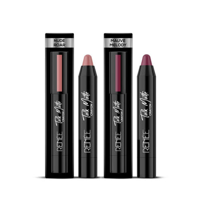 RENEE Talk Matte Crayon Lipstick 4.5gm - Renee Cosmetics