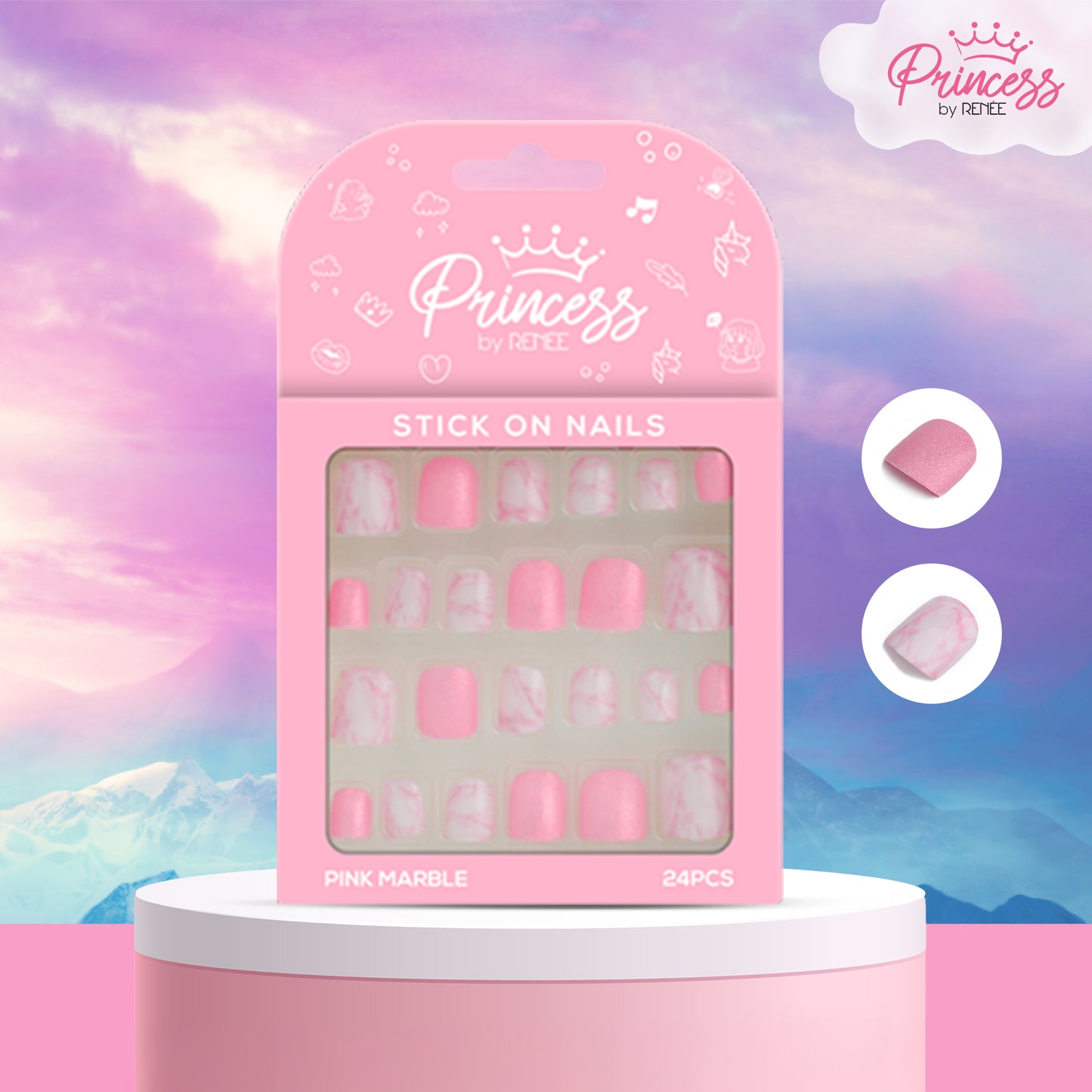 Princess by RENEE Tips & Tint Beauty Gift Set, Pack of 3