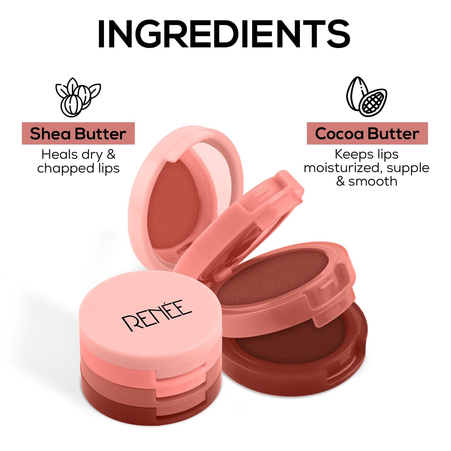 RENEE Glam Stack 3-In-1 Lip & Cheek Tint 4.5g