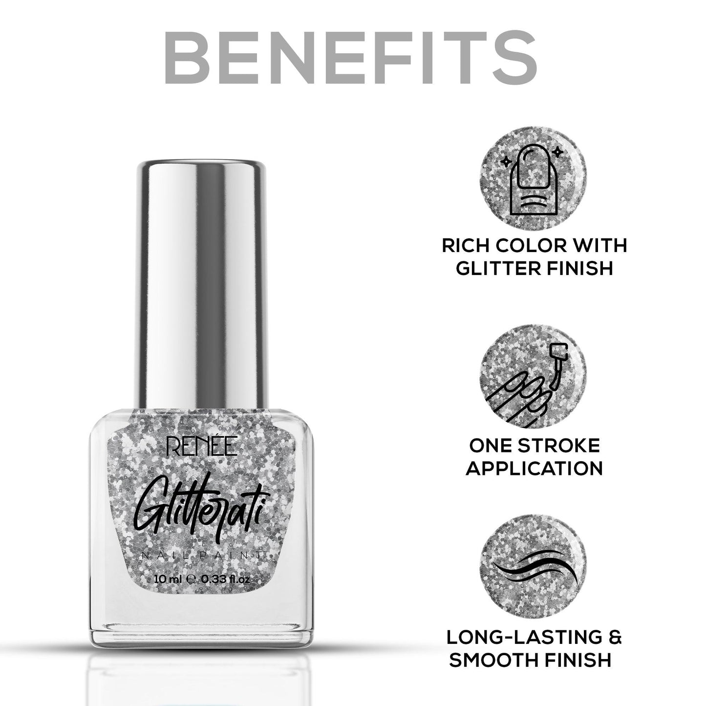 RENEE Glitterati Nail Paint 10ml