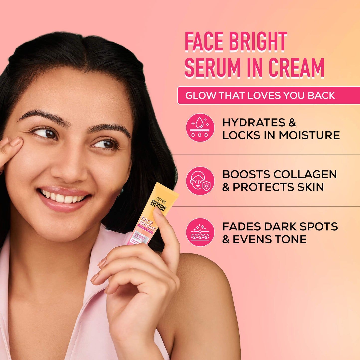 RENEE Everyday Face Bright Daily Skincare Kit With Face Wash, Face Scrub, Serum In Cream & Sunscreen For Bright Skin, Travel-Friendly Mini Pack