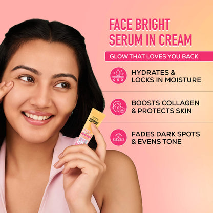 RENEE Everyday Face Bright Daily Skincare Kit With Face Wash, Face Scrub, Serum In Cream & Sunscreen For Bright Skin, Travel-Friendly Mini Pack