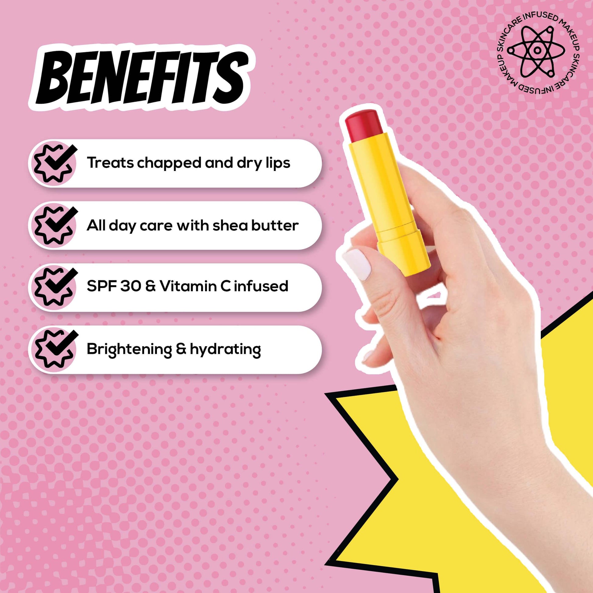 vitamin c lip balm benefits Buy Therapy with SPF 50 Fresh Citrus Orange flavor Smooth the delicate skin on