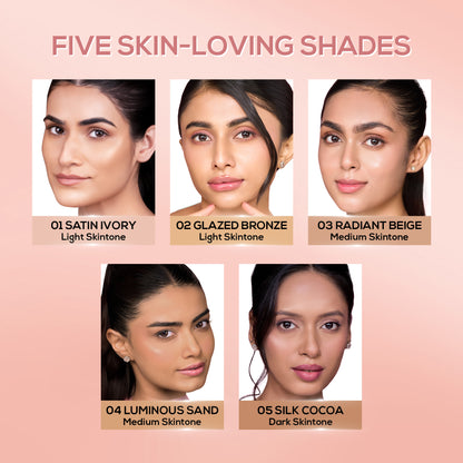 RENEE Lumi Glow Highlighting Liquid Foundation With 3D Glow For Luminous Skin, 30 ml