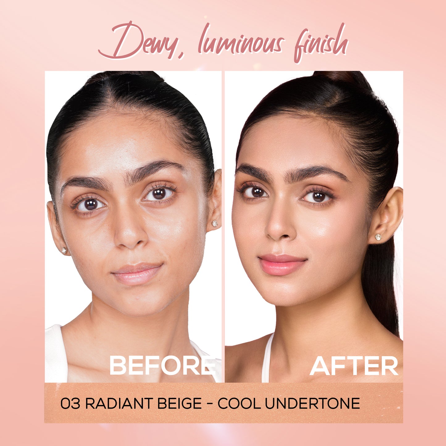 RENEE Lumi Glow Highlighting Liquid Foundation With 3D Glow For Luminous Skin, 30 ml