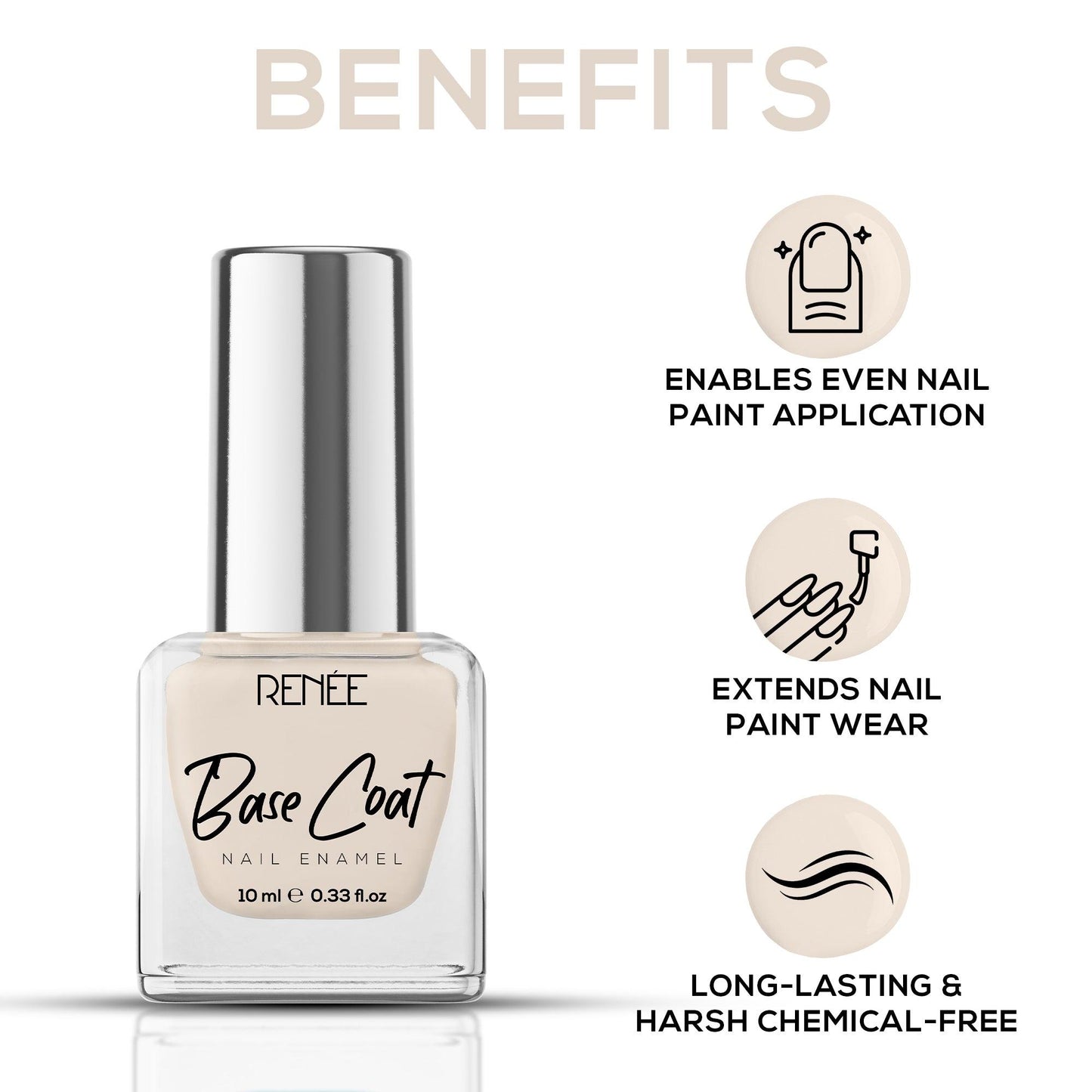 RENEE Base Coat Nail Enamel 10 Ml