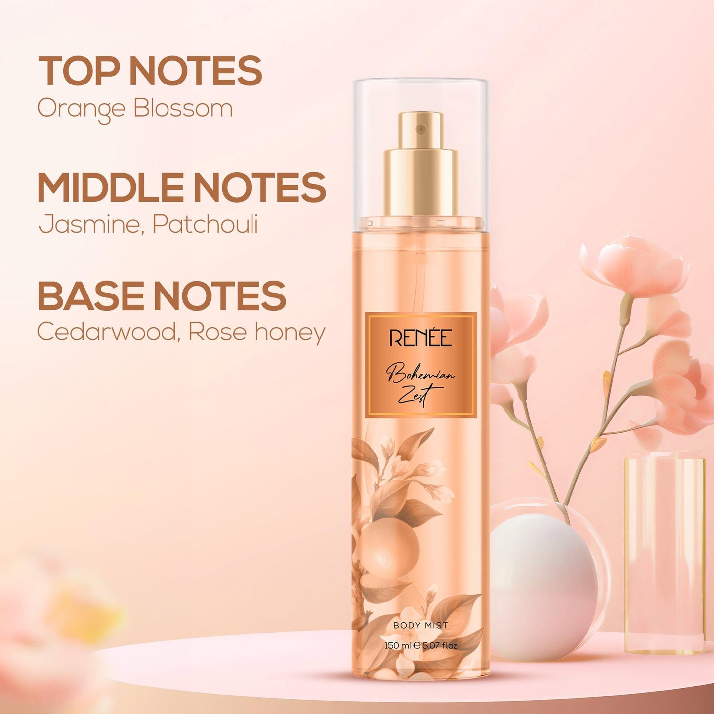 RENEE Bohemian Zest Body Mist, 150ml