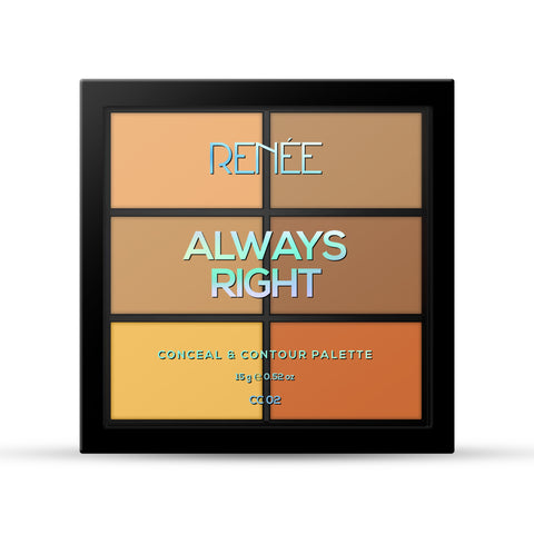 RENEE Always Right Conceal & Contour Palette, 15gm