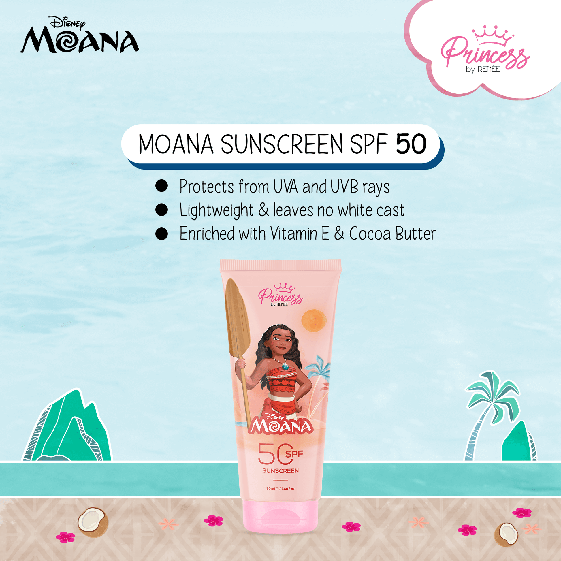 Princess by RENEE Moana's Summer Care Paradise Gift Set For