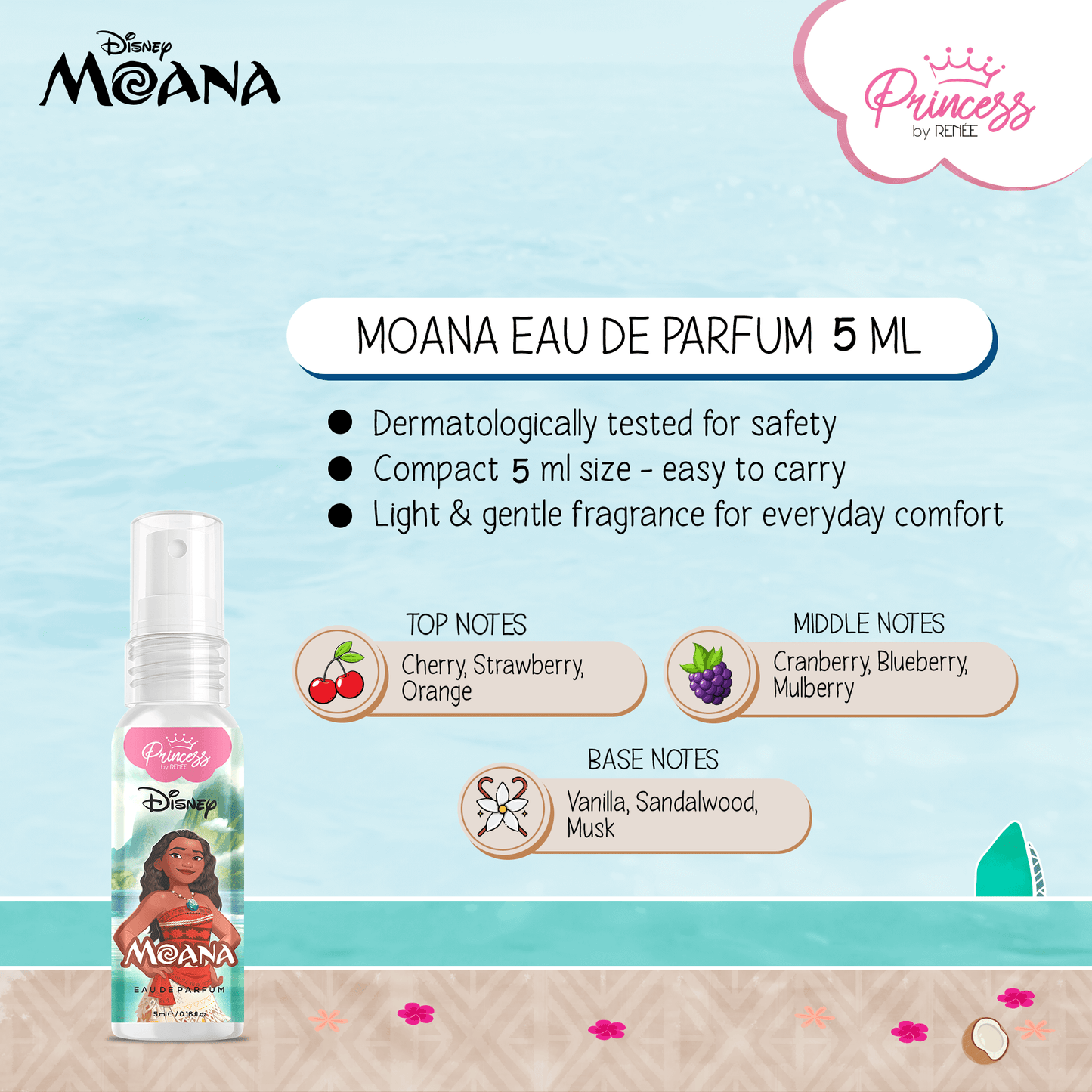 Moana’s Summer Care Paradise Gift Set For Preteens by Princess by RENEE