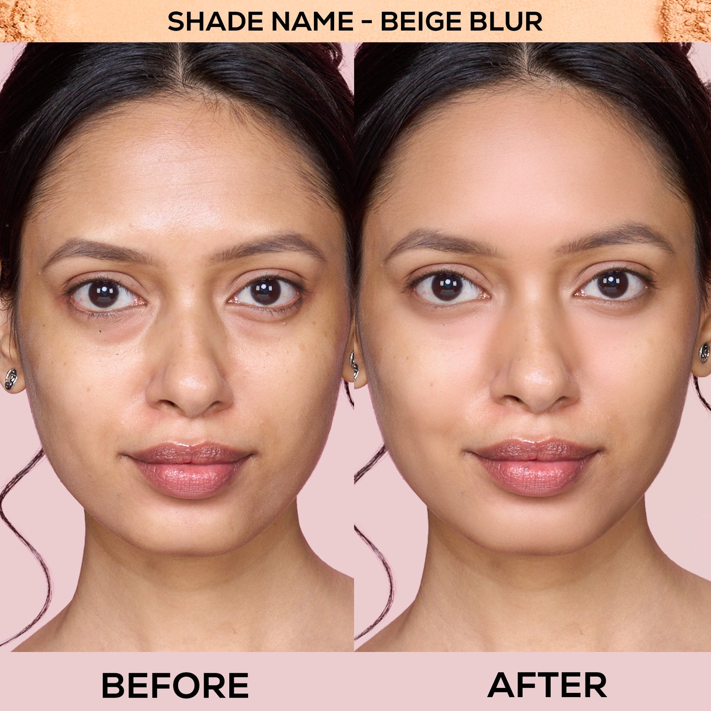RENEE Bollywood Filter Pore Minimising Blurring Compact With Matte Finish & Full Coverage, 9 g