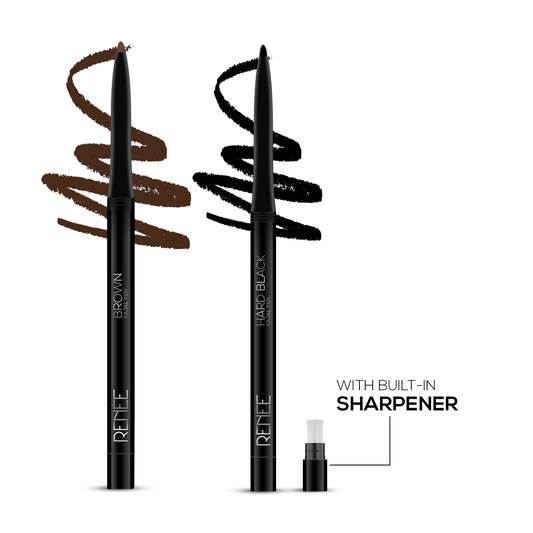 RENEE Hard Black & Pure Brown Kajal combo