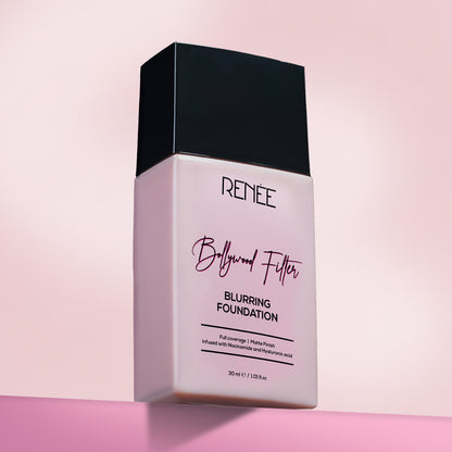 RENEE Bollywood Filter Pore Minimising Blurring Liquid Foundation With Matte Finish & Full Coverage, 30 ml