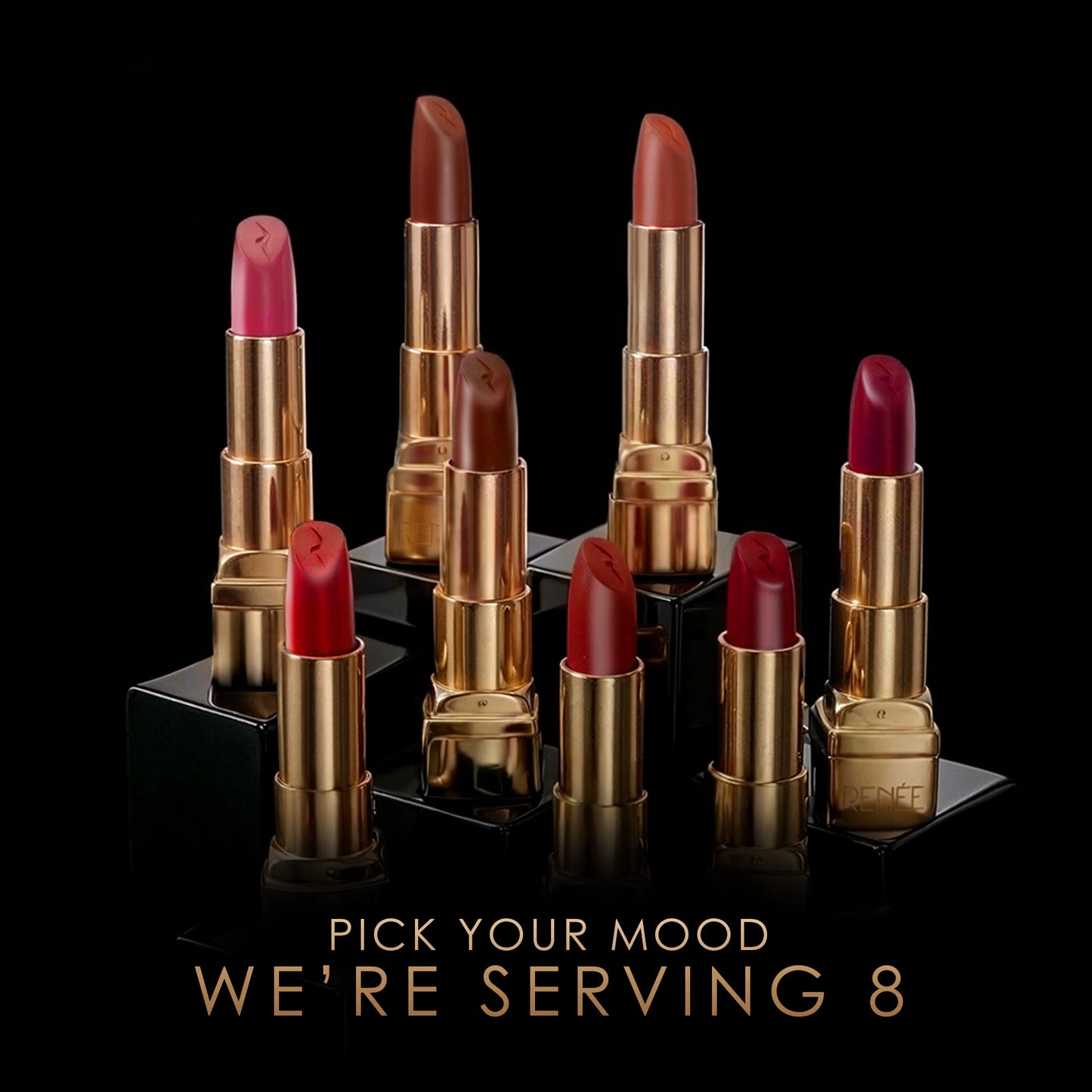 RENEE Classic Satin Matte Lipstick, 4g