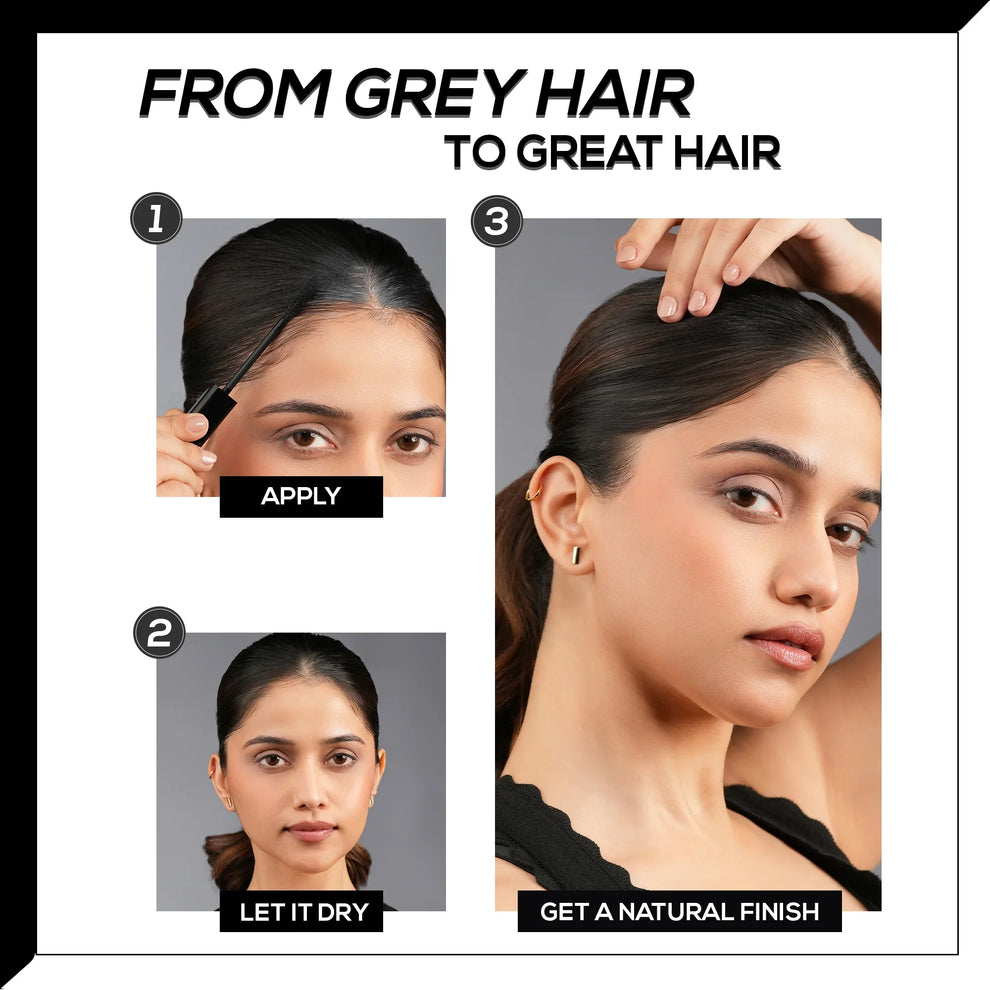 RENEE Color Fix Hair Gel- Black, Covers Greys Instantly | Lightweight ...