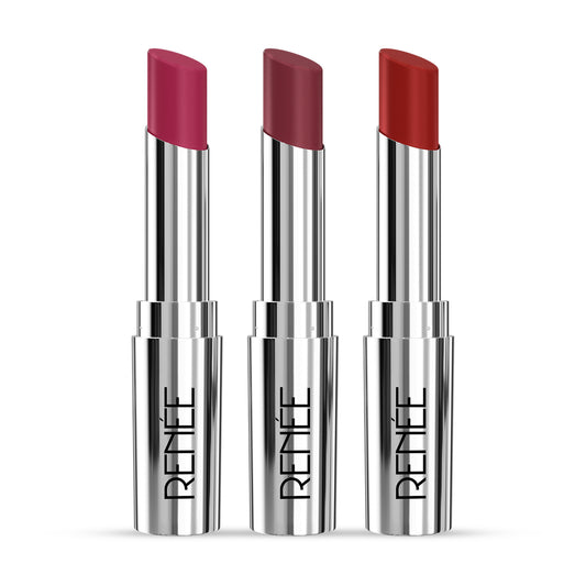 Renee Crush Trio Glossy Lipsticks Set of 3