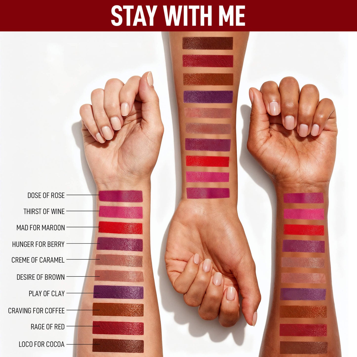 RENEE Curve Matte Lip Liner & Stay With Me Matte Liquid Lipstick Set