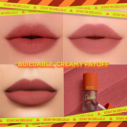 RENEE Delulu Blurring Matte Liquid Lipstick, 4ml