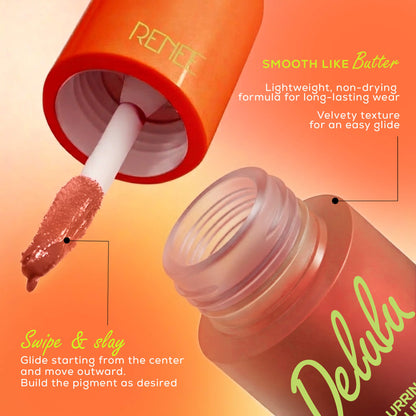RENEE Delulu Blurring Matte Liquid Lipstick, 4ml