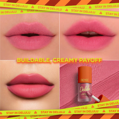 RENEE Delulu Blurring Matte Liquid Lipstick, 4ml
