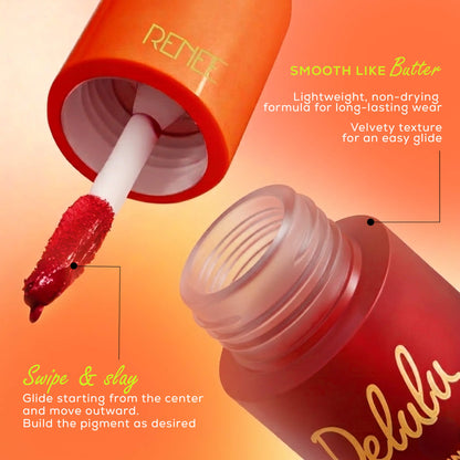 RENEE Delulu Blurring Matte Liquid Lipstick, 4ml