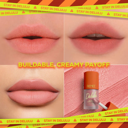 RENEE Delulu Blurring Matte Liquid Lipstick, 4ml