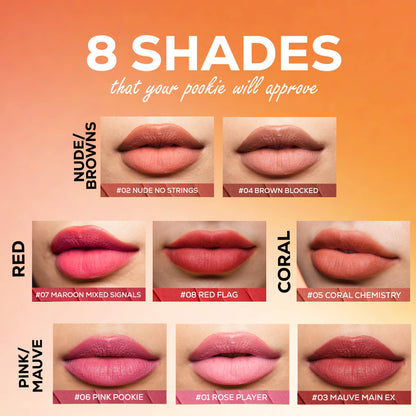 RENEE Delulu Blurring Matte Liquid Lipstick, 4ml