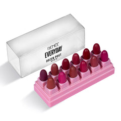RENEE Everyday Dozen Pout Mini Matte, Long-Lasting Lipsticks- Set of 12