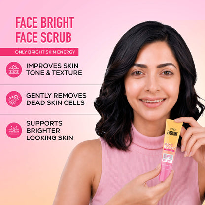 RENEE Everyday Face Bright Daily Skincare Kit With Face Wash, Face Scrub, Serum In Cream & Sunscreen For Bright Skin, Travel-Friendly Mini Pack