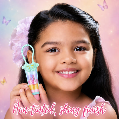 Five Layer Shiny Lip Gloss With Keychain For Kids & Preteens by Princess by RENEE