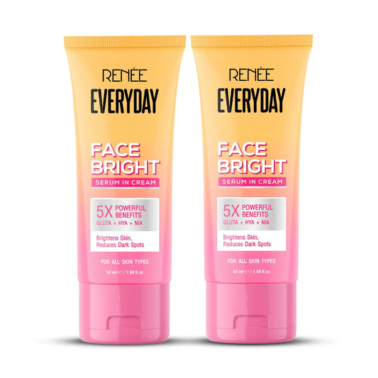 RENEE Everyday Face Bright Serum In Cream For Clear, Bright Skin, Pack of 2