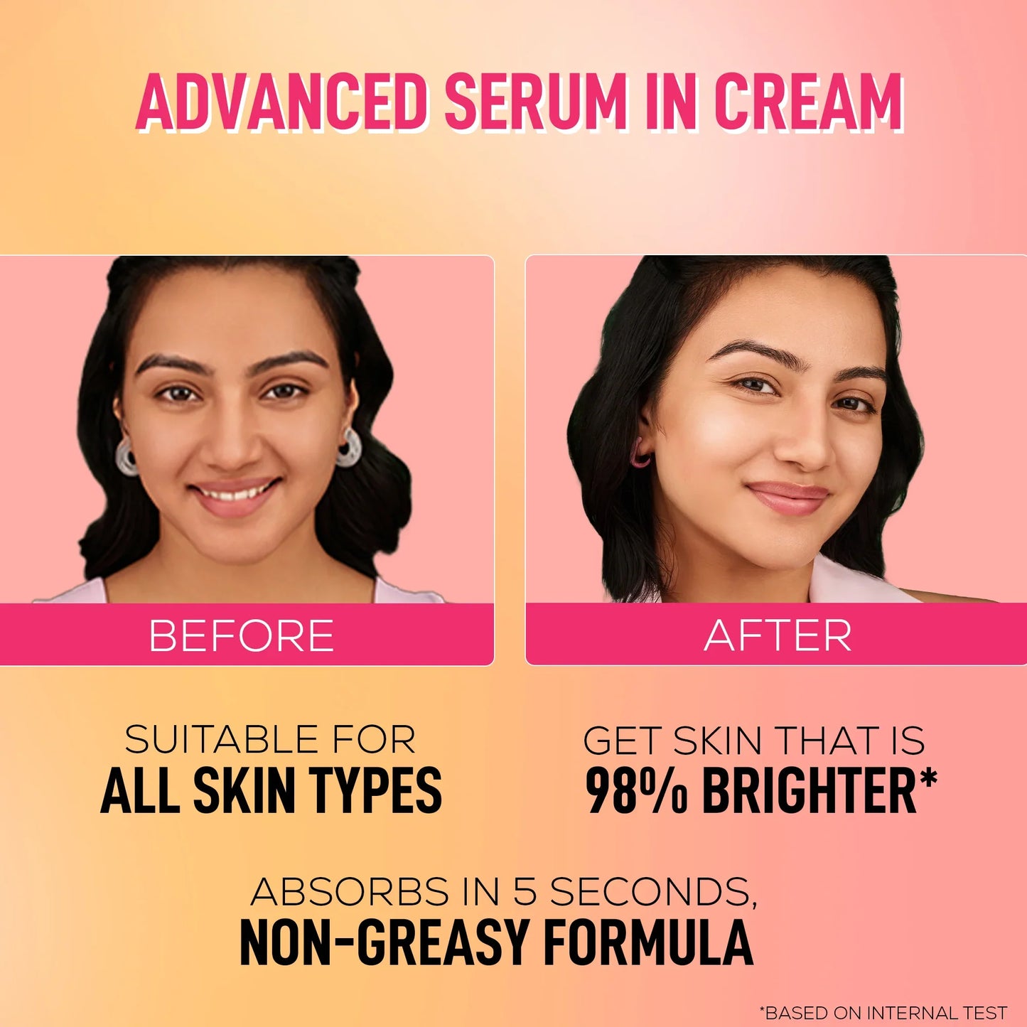 RENEE Everyday Face Bright Serum In Cream For Clear, Bright Skin, Pack of 2