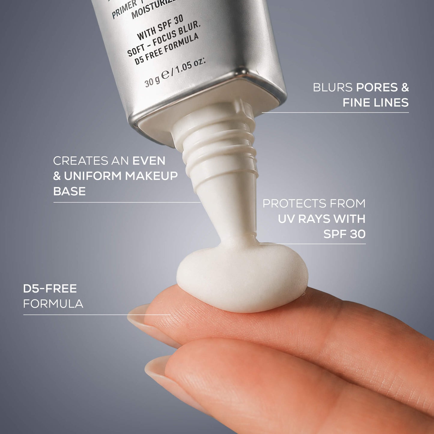 RENEE PRO HD 3-In-1 Primer, Blurs Pores & Fine Lines, Smooths & Moisturizes Skin With SPF 30