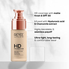 RENEE PRO HD Foundation,  30 Ml