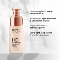 RENEE PRO HD Foundation,  30 Ml
