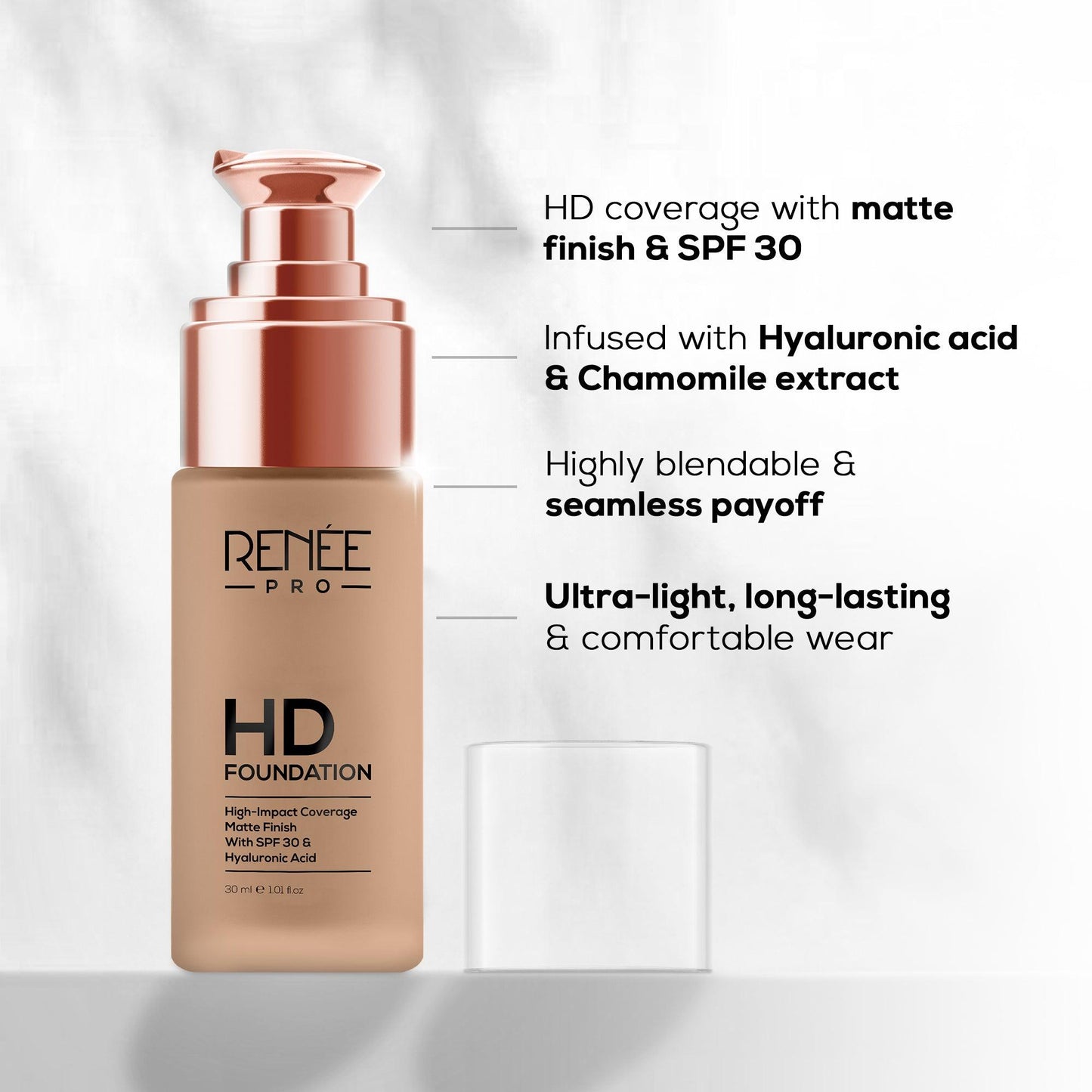 RENEE PRO HD Foundation,  30 Ml