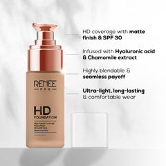 RENEE PRO HD Foundation,  30 Ml