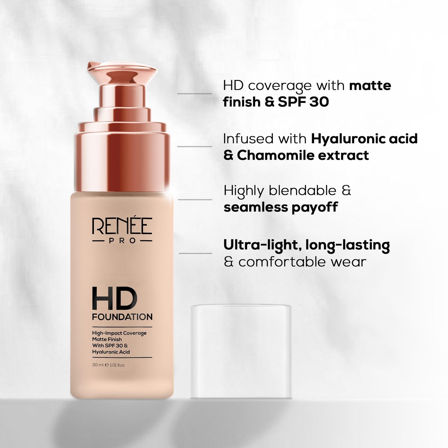 RENEE PRO HD Foundation,  30 Ml