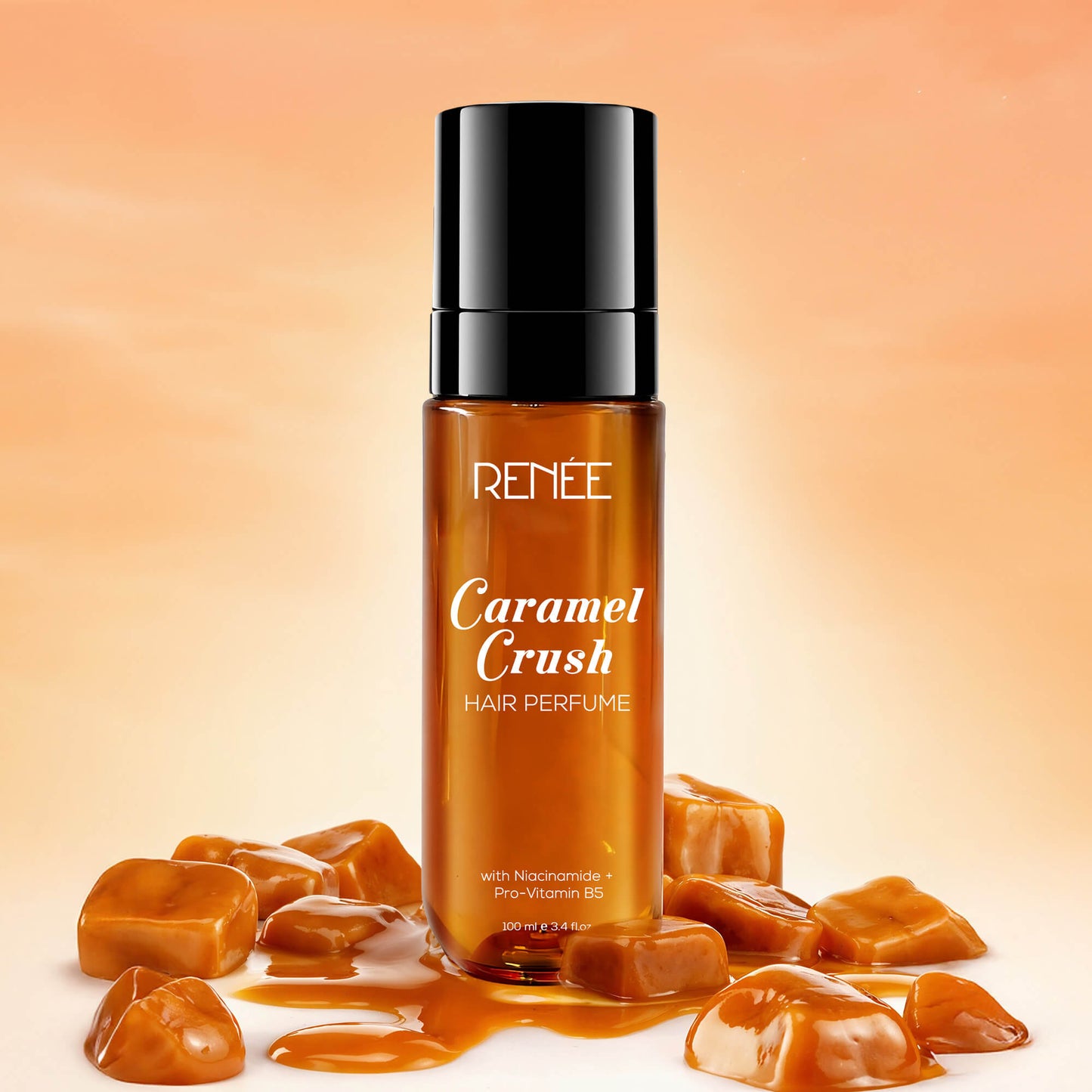RENEE Hair Perfume Caramel Crush, With Niacinamide & Provitamin B5, 100ml