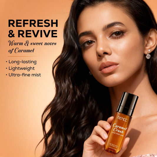 RENEE Hair Perfume Caramel Crush, With Niacinamide & Provitamin B5, 100ml