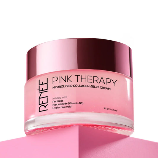 RENEE Pink Therapy Hydrolyzed Collagen Overnight Sleeping Jelly Mask for Anti-Aging & Hydrated Skin