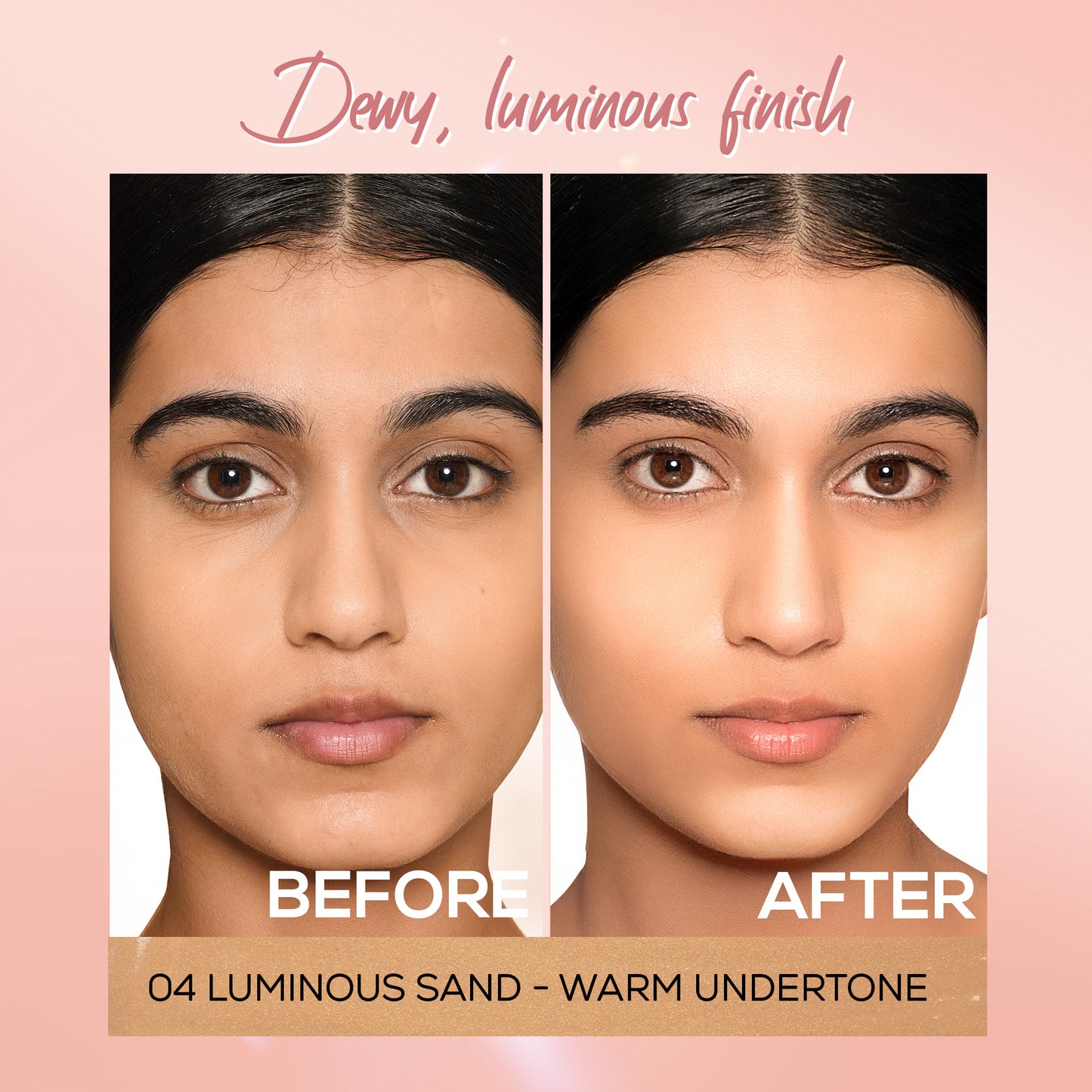 RENEE Lumi Glow Highlighting Liquid Foundation With 3D Glow For Luminous Skin, 30ml