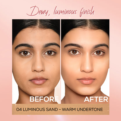 RENEE Lumi Glow Highlighting Liquid Foundation With 3D Glow For Luminous Skin, 30ml