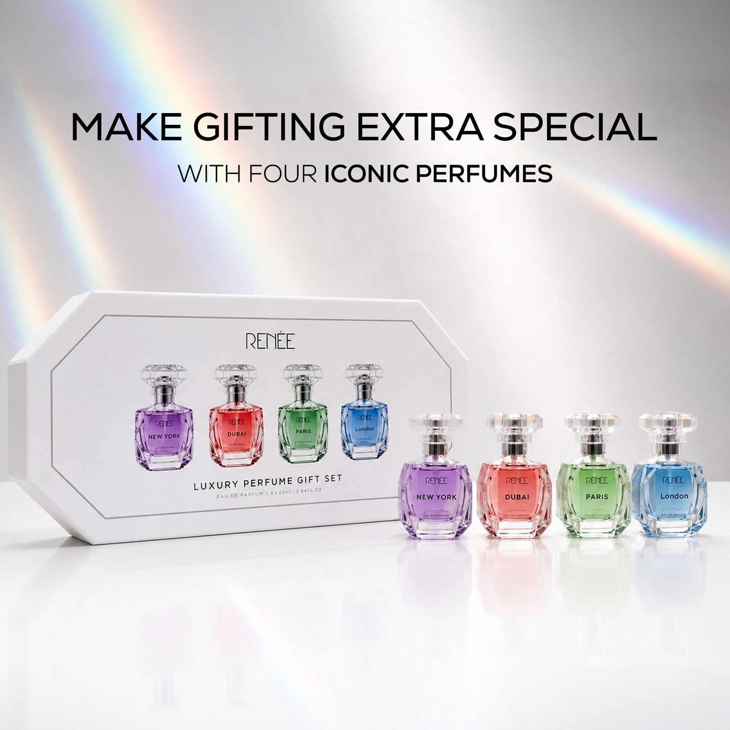 RENEE Luxury Perfume Gift Set Eau De Parfum- Set of 4 Long-Lasting Perfumes For Women