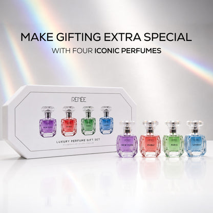 RENEE Luxury Perfume Gift Set Eau De Parfum- Set of 4 Long-Lasting Perfumes For Women