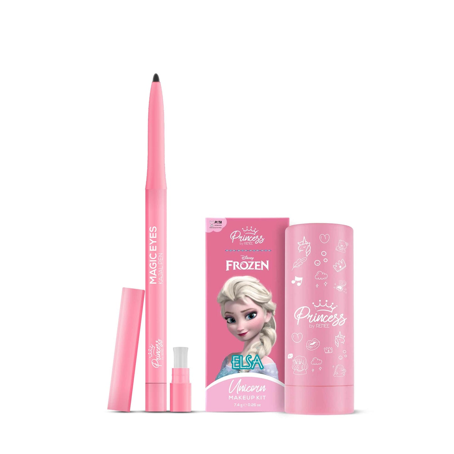 Magic Eyes Kajal Pen For Preteens, Safe & 100% Naturally Derived Ingredients, Ophthalmologically Tested by Princess by RENEE , 0.35 g