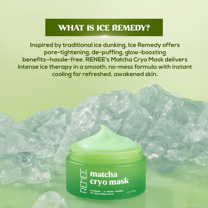 RENEE Matcha Cryo Face Cooling Mask, 45 g